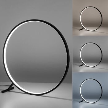 LED stojacia lampa Hula CCT s diaľkovým ovládaním Ø 80 cm