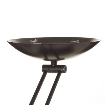 LED stojacia lampa Lib V, čierna