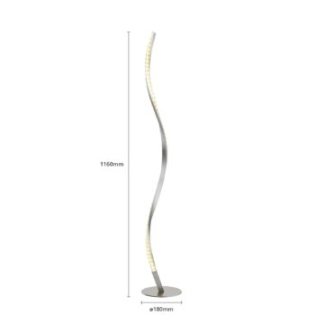 LED stojacia lampa Lindby Criostal, RGBW, stmievateľná, diaľkové ovládanie