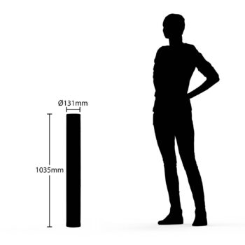 LED stojacia lampa Lindby Lengla, čierna/zlatá, kov, 104 cm