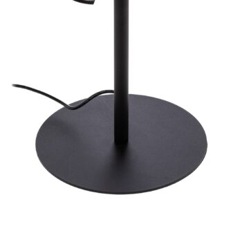 LED stojacia lampa Lindby Munja, čierna, kov, stmievateľná
