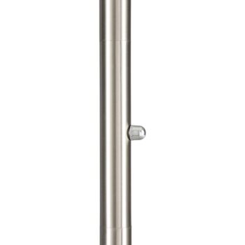 LED stojacia lampa Lindby Ragna, nikel, kov, stmievateľná