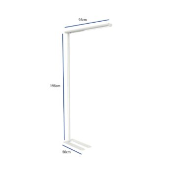 LED stojacia lampa MAULjet, biela, výška 195 cm