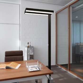 LED stojacia lampa MAULjuvis, čierna, 196 cm stmievateľné stmievateľné
