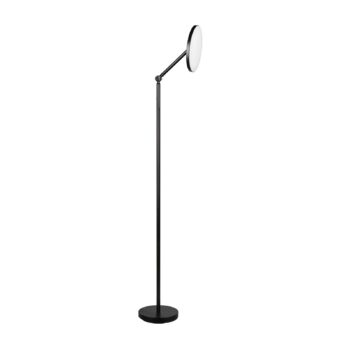 LED stojacia lampa Mondello, matná čierna, stmievateľná, otočná