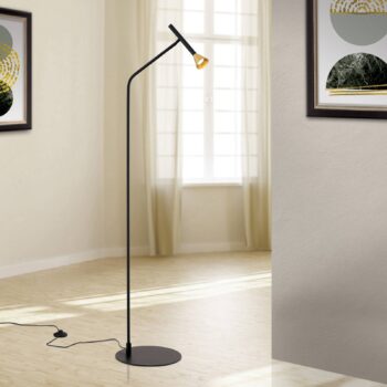 LED stojacia lampa Odeon, výška 147 cm, kov