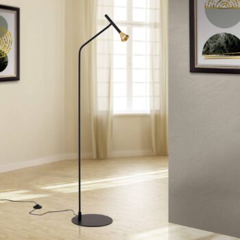 LED stojacia lampa Odeon, výška 147 cm, kov