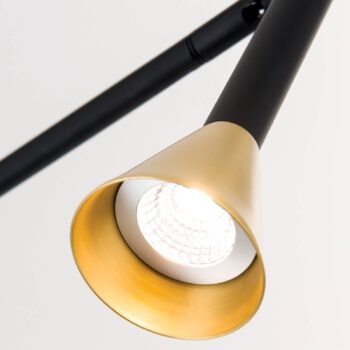 LED stojacia lampa Odeon, výška 147 cm, kov