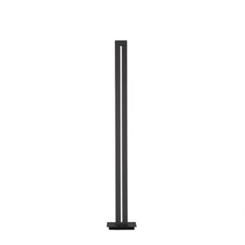 LED stojacia lampa PURE Lines, antracitová, diaľkové ovládanie, 140 cm