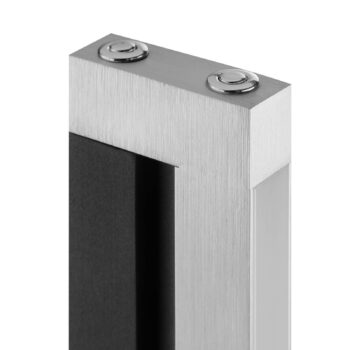 LED stojacia lampa Pulse, čierna, výška 150 cm, kov, lampa na citanie