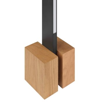 LED stojacia lampa Streamline, výška 145 cm, čierna, lampa na citanie