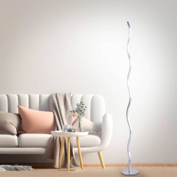 LED stojacia lampa Wave 3 000K 120cm oceľ