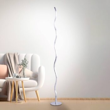 LED stojacia lampa Wave 3 000K 120cm oceľ