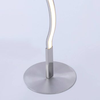 LED stojacia lampa Wave 3 000K 120cm oceľ