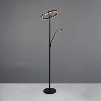 LED stojacia lampa Willis, čierna, výška 180 cm kovový stmievač CCT