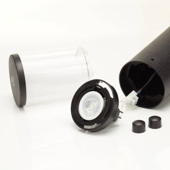 LED stojanová lampa Carlo, čierna, 3,5 W, CCT