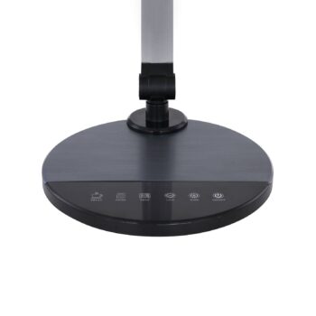 LED stolná lampa Konsti, výška 90 cm, čierna, kov