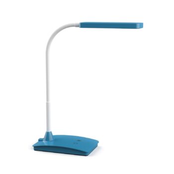 LED stolná lampa MAULpearly, modrá, 38 cm, stmievateľné, CCT