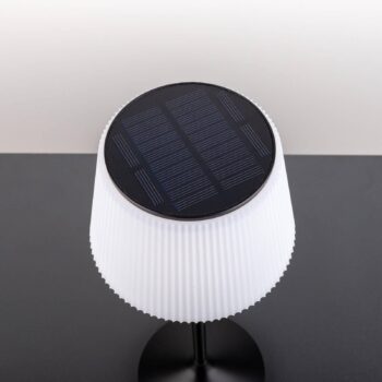 LED stolová lampa Emmi CCT nabíjateľná, čierna