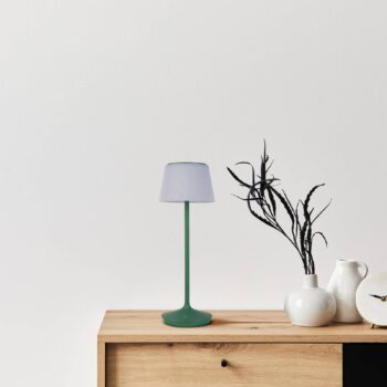 LED stolová lampa Emmi CCT nabíjateľná, zelená