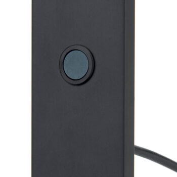 LED stolová lampa Fati, čierna, výška 60 cm, hliník, stmievač