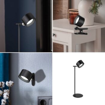 LED stolová lampa Jorje CCT 4 v 1 čierna