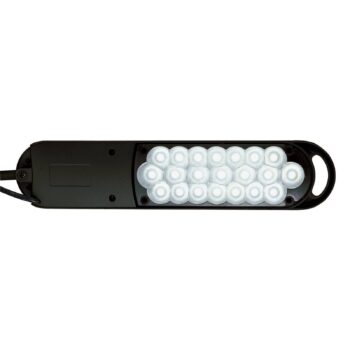 LED stolová lampa MAULatlantic, čierna, výška 38 cm, podstavec s objímkou