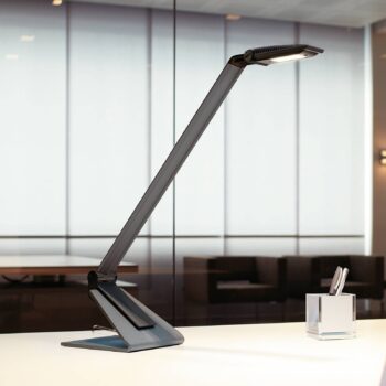 LED stolová lampa MAULsolaris, antracitová, výška 64 cm