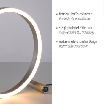 LED stolová lampa Ritus, hliník