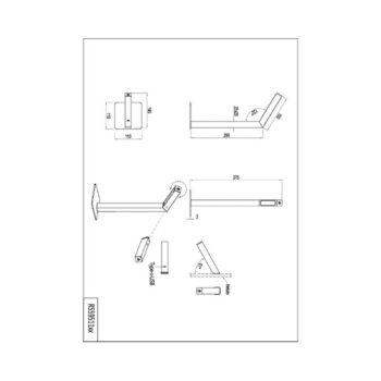 LED stolová lampa Skip, MDF, farba dreva, výška 37,5 cm