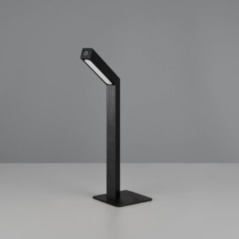 LED stolová lampa Skip, čierna, MDF, výška 37,5 cm