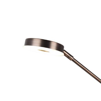 LED stropná podložka Barrie s čítacím svetlom antická mosadz