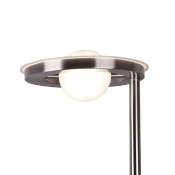 LED stropná podložka Barrie s čítacím svetlom matný nikel