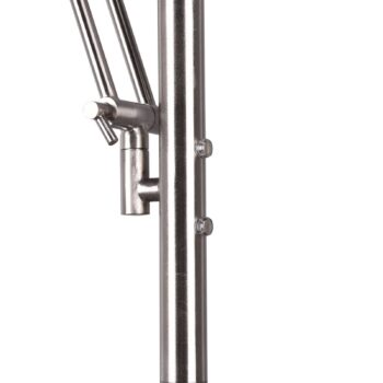 LED stropná podložka Barrie s čítacím svetlom matný nikel