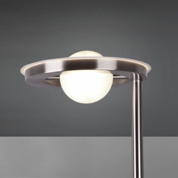 LED stropná podložka Barrie s čítacím svetlom matný nikel