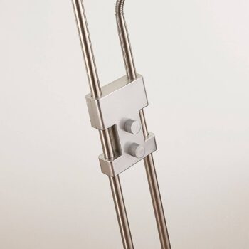 LED stropná podložka Jonne s čítacím ramenom, stmievateľná, hranatá