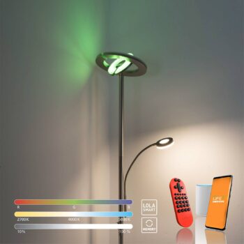 LED stropná podložka LOLAsmart Rocco s čítacím ramenom
