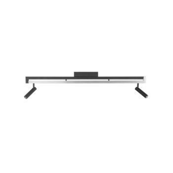 LED stropné bodové svetlá Pulse, čierne, 100 cm, kovové