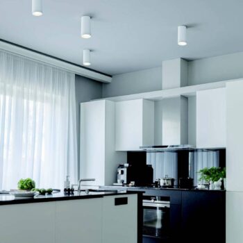 LED stropné bodové svetlá Stag, CCT a RGBW, biela