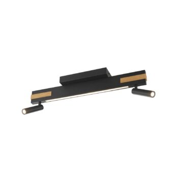LED stropné bodové svetlá Streamline, dĺžka 60 cm, čierne, 2-pl.