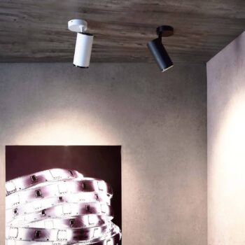 LED stropné bodové svietidlo Lucea, nastaviteľné, 30 W čierne