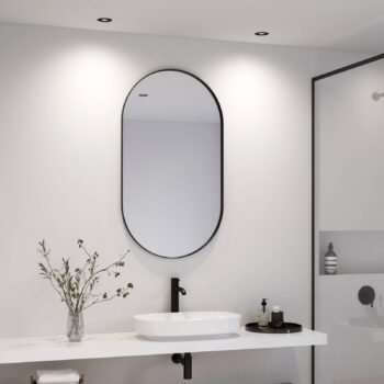 LED stropné bodové svietidlo Rosalee, čierne, IP65, spínač CCT
