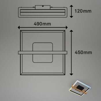 LED stropné svietidlo 3768015 CCT s diaľkovým ovládaním