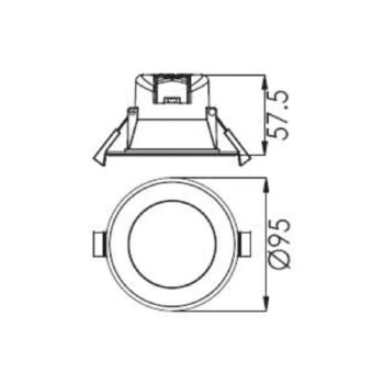 LED stropné svietidlo Acrux, Ø 10 cm, strieborný mat, CCT