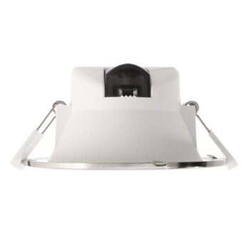LED stropné svietidlo Acrux, Ø 15 cm, strieborný mat, CCT