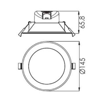 LED stropné svietidlo Acrux, Ø 15 cm, strieborný mat, CCT