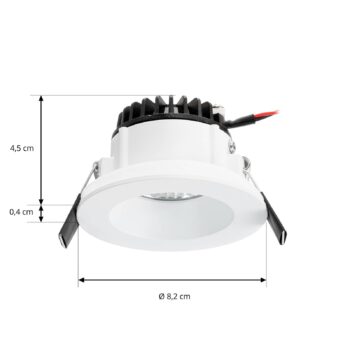 LED stropné svietidlo Arcchio Aryx, biele, 2 700 K