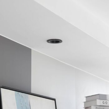 LED stropné svietidlo Arcchio Aryx, čierne, 2 700 K