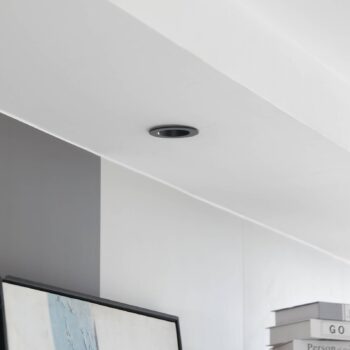 LED stropné svietidlo Arcchio Aryx, čierne, 3 000 K