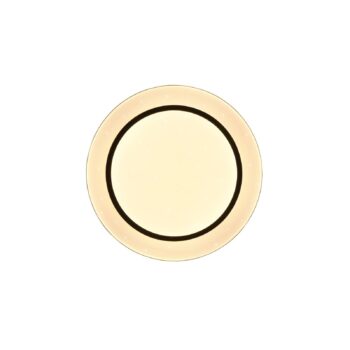 LED stropné svietidlo Atria, Ø 38 cm, čierna farba, plast, CCT